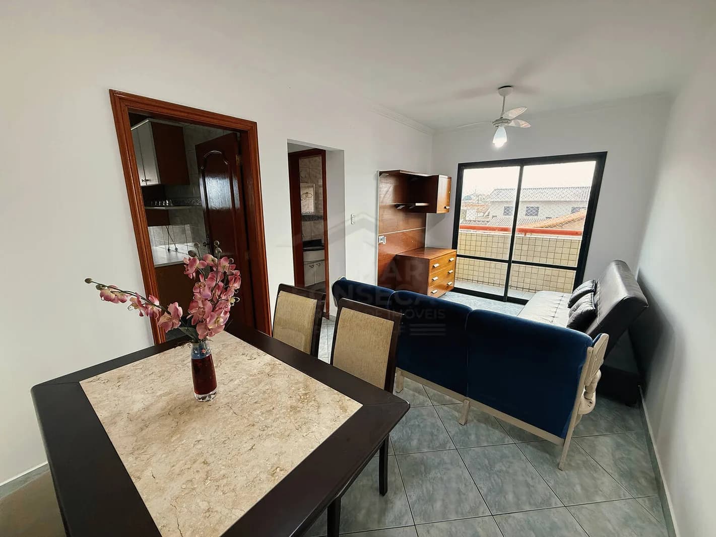Apartamento de 1 Dormitório com Vista Mar a 50 Metros da Praia - Apartamento em Maracanã SP