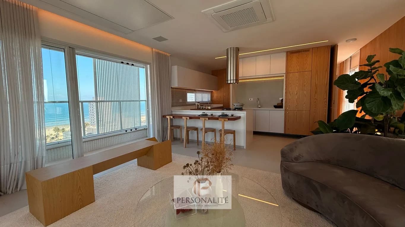 Apartamento decorado vista mar! - Apartamento em Boqueirão SP
