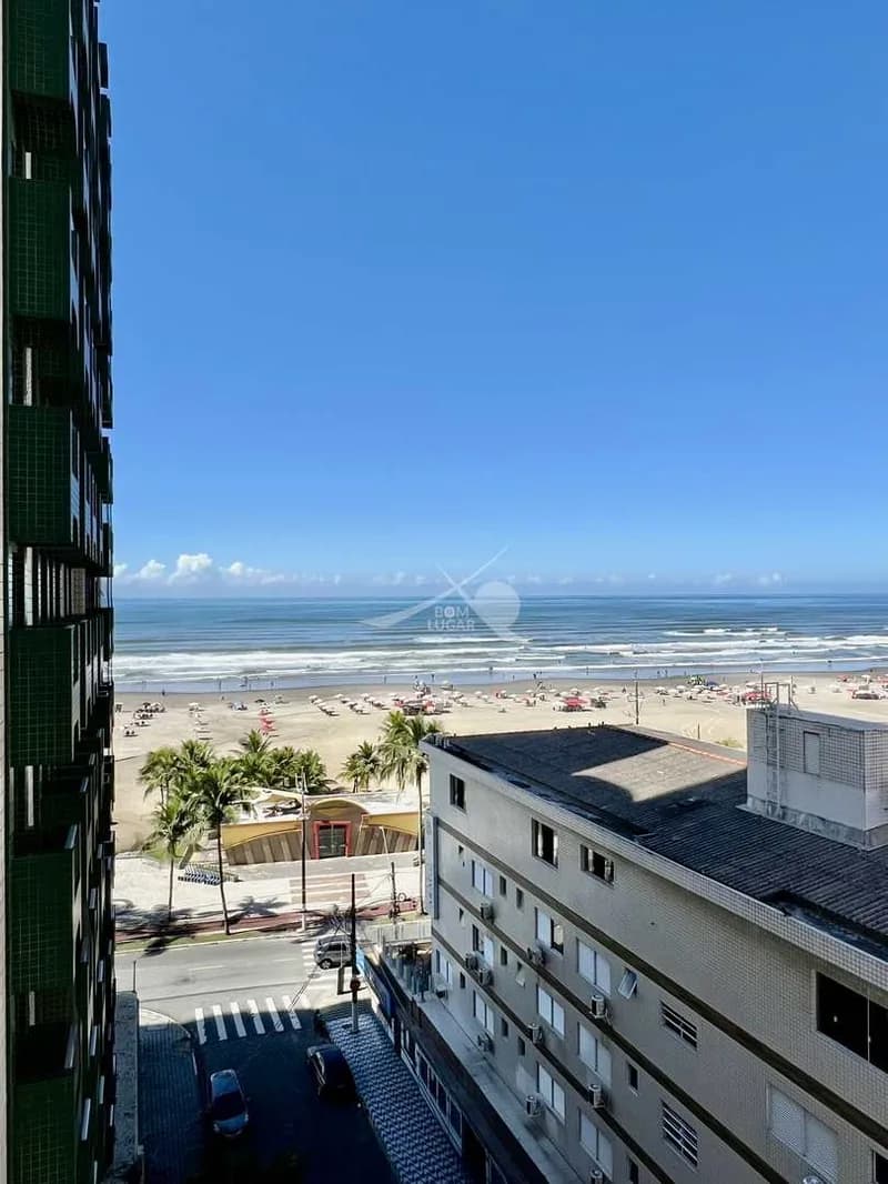 Apartamento frente mar 2 dormitórios com 2 sacadas vista mar ! - Apartamento em Aviação SP
