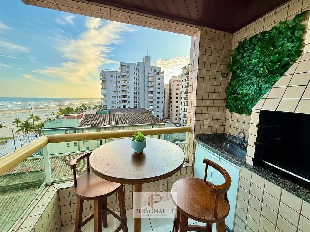 Apartamento Frente Mar na Aviação – Vista Definitiva para o Mar e Lazer Completo - Apartamento em Aviação SP