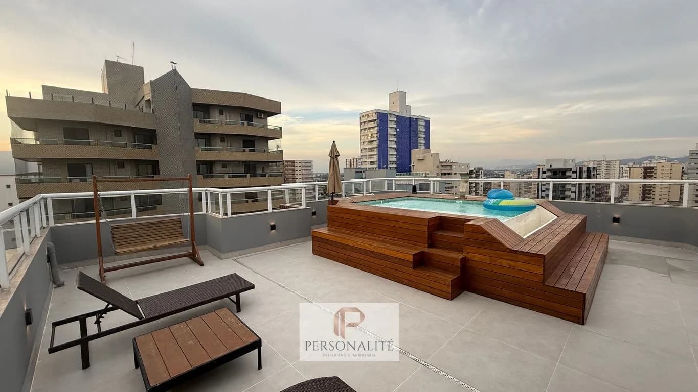 Cobertura duplex com vista mar Tupi! - Cobertura em Vila Tupi SP