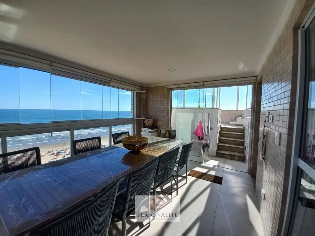 Cobertura duplex frente mar Mobiliada com lazer privativo, confira! - Cobertura em Aviação SP