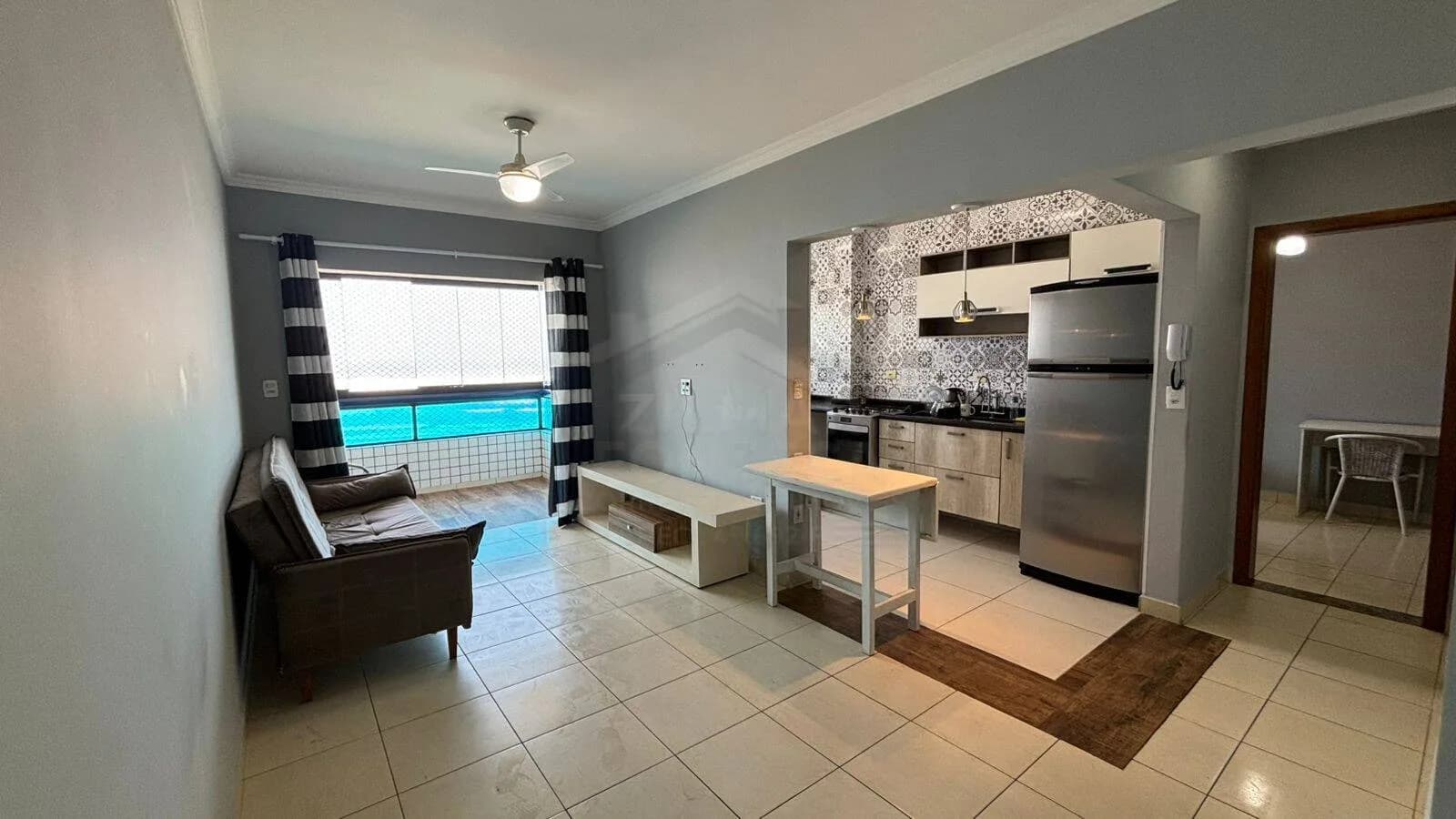 Frente total para o mar – 1 dormitório - Apartamento em Caiçara SP