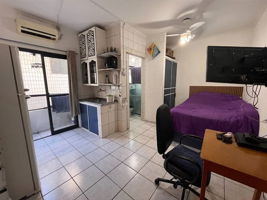 Kitinete 1 dormitório à venda por R$ 200.000,00 - Canto Do Forte - Praia Grande/SP - Apartamento em Canto Do Forte SP