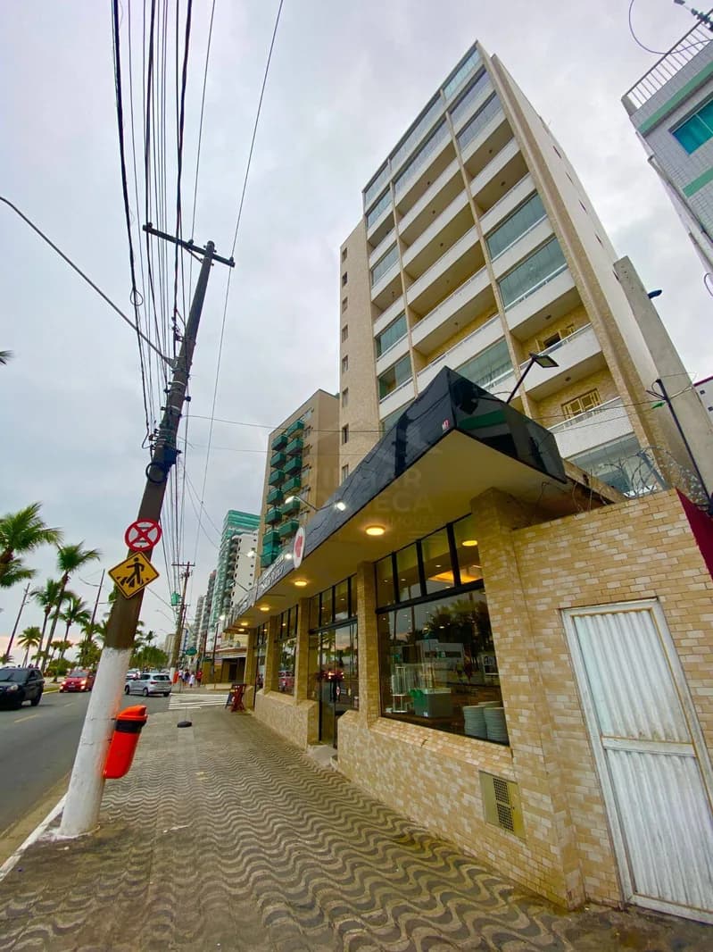 Kitnet frente total mar no centro comercial da Guilhermina! - Apartamento em Guilhermina SP
