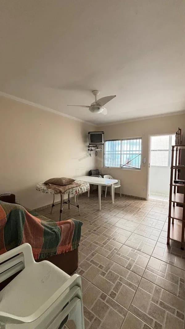 More na quadra do mar - 01 dormitório - Mobiliado - Apartamento em Caiçara SP